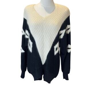 Shannon Vintage Angora Lambswool Blend Sweater Sz M